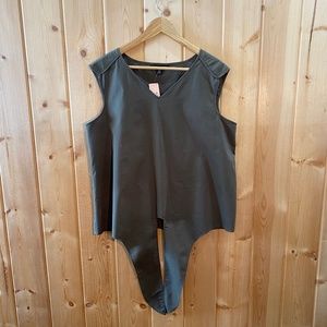 Green Tie Front Shirt